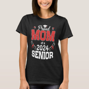 Stolze Mama einer Senior Graduate Mommy 2024 1 T-Shirt