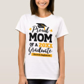 Stolze Mama eines 2024-Graduierten-Tassel mit schw T-Shirt (Vorderseite)