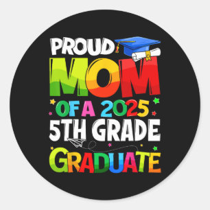 Stolze Mama eines 2025. Grade Matching FA Runder Aufkleber
