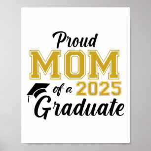 Stolze Mama eines 2025 Graduate Mama Abschluss 202 Poster