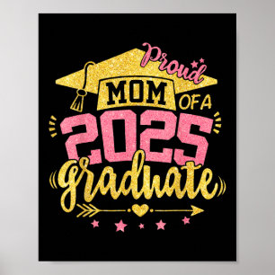 Stolze Mama eines 2025er Absolventen, passende Fam Poster