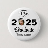 Stolze Mama eines 20xx Graduate Button (Vorderseite)