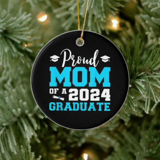 Stolze Mama eines Abschlusses der Graduate School  Keramik Ornament (Baum)