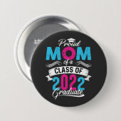 Stolze Mama eines Absolventen 2022 Button (Vorne & Hinten)
