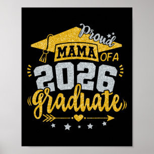 Stolze Mama eines Absolventen 2026 Abschluss Senio Poster