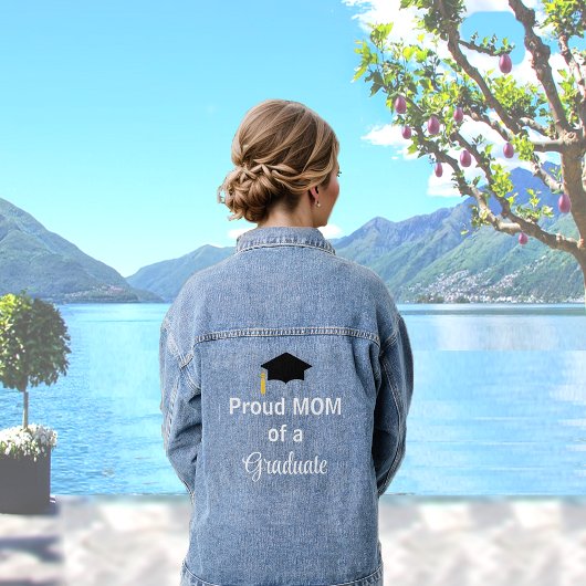 Stolze Mama eines Absolventen Jeansjacke