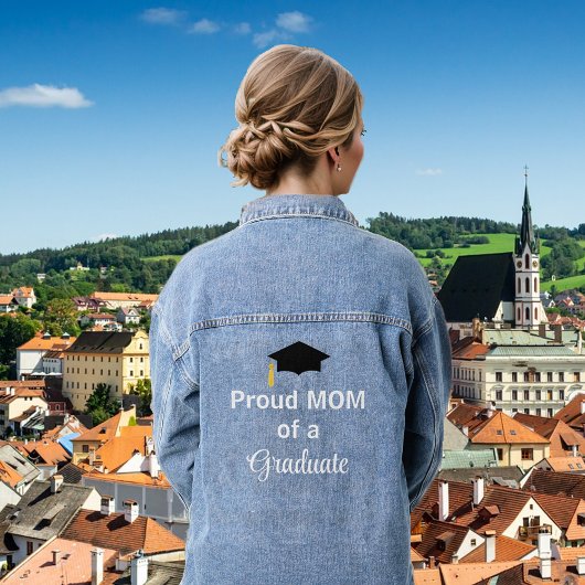 Stolze Mama eines Absolventen Jeansjacke