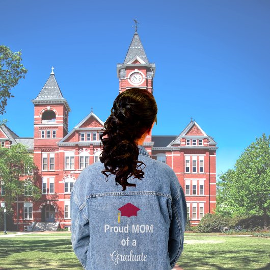 Stolze Mama eines Absolventen Jeansjacke