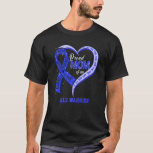 Stolze Mama eines ALS Warrior Ribbon Herz Premium T-Shirt