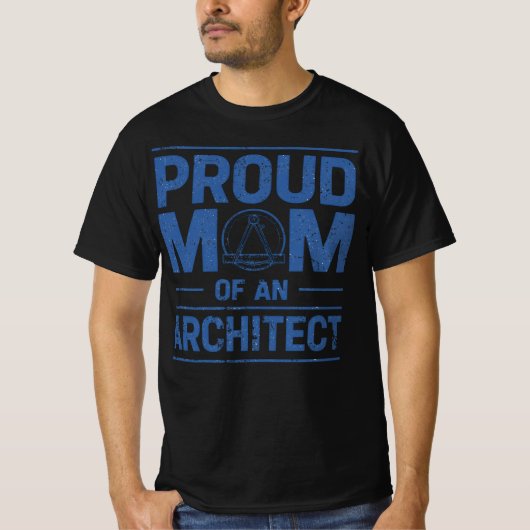 Stolze Mama eines Architekten T-Shirt (Vorderseite)