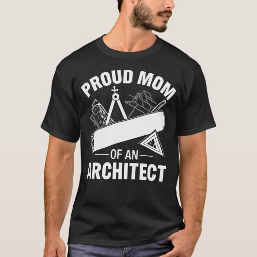 Stolze Mama eines Architekten T-Shirt (Vorderseite)