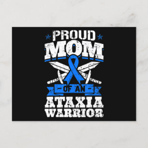 Stolze Mama eines Ataxia Warrior Awareness Ribbon Postkarte