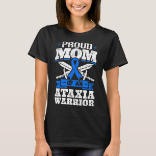 Stolze Mama eines Ataxia Warrior Awareness Ribbon T-Shirt