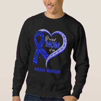 Stolze Mama eines Ataxia Warrior Blue Ribbon Match Sweatshirt
