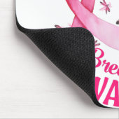 Stolze Mama eines Brustkrebskranken Mousepad (Ecke)