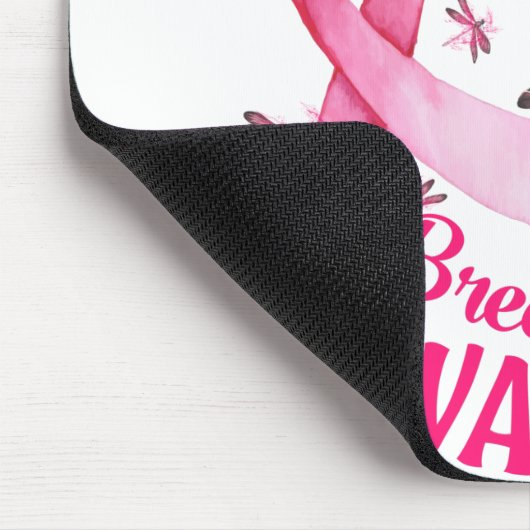 Stolze Mama eines Brustkrebskranken Mousepad (Ecke)