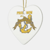 Stolze Mama eines Chief Petty Officer Keramikornament (Links)