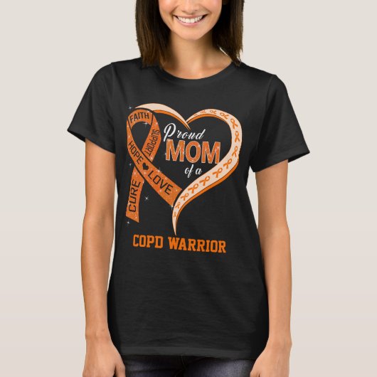 Stolze Mama eines COPD-Kriegers T-Shirt (Vorderseite)