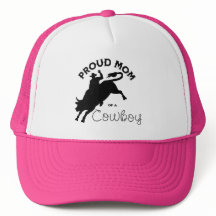 Stolze Mama eines Cowboy mit einfachen schwarzen B