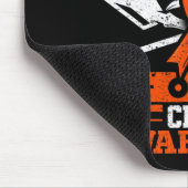 Stolze Mama eines Crps-Krieger Monat Orange Band Mousepad (Ecke)