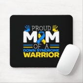 Stolze Mama eines Down-Syndroms Krieger-Extra-Chro Mousepad (Mit Mouse)