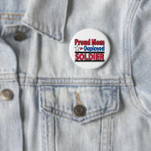 Stolze Mama eines entfalteten Soldaten Button (Beispiel)