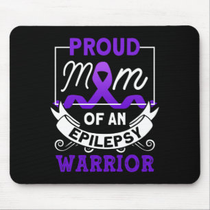 Stolze Mama eines Epilepsie-Krieger-Epilepsie-Awar Mousepad