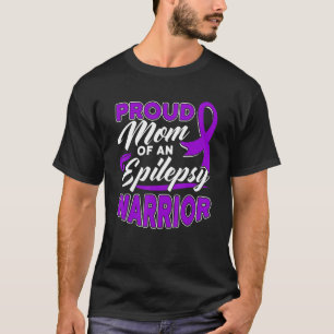 Stolze Mama eines Epilepsie-Krieger-Epilepsie-Awar T-Shirt