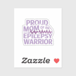 Stolze Mama eines Epilepsie-Kriegers Ihre Unterstü Aufkleber