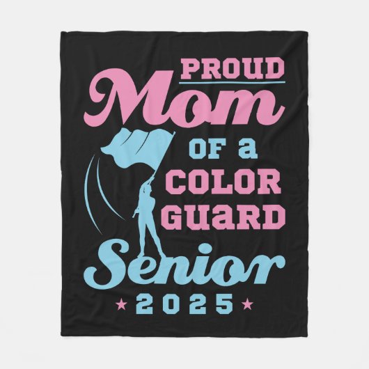 Stolze Mama eines Farbwächter Senior 2025 Fleecedecke (Vorderseite)