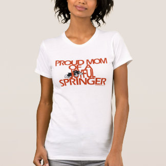 Stolze Mama eines frohen Springer-Schaufel-Shirts T-Shirt