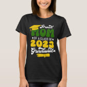 Stolze MAMA eines Graduate Gold Glitzer der Klasse T-Shirt (Vorderseite)