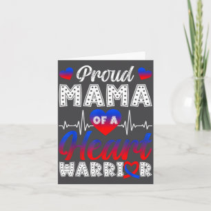Stolze Mama eines Herzens Kriegers CHD Bewusstsein Karte