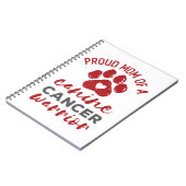 Stolze Mama eines Krebserkrankers Notizblock (Linke Seite)