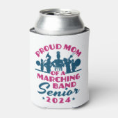Stolze Mama eines Marching Band Senior 2024 Dosenkühler (Kanne Vorderseite)