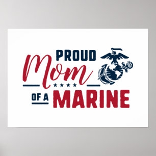 Stolze Mama eines Marinesoldaten Poster