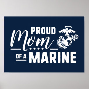 Stolze Mama eines Marinesoldaten Poster