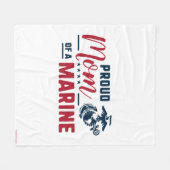 Stolze Mama eines Meeres - Farbe Fleecedecke (Vorderseite (Horizontal))