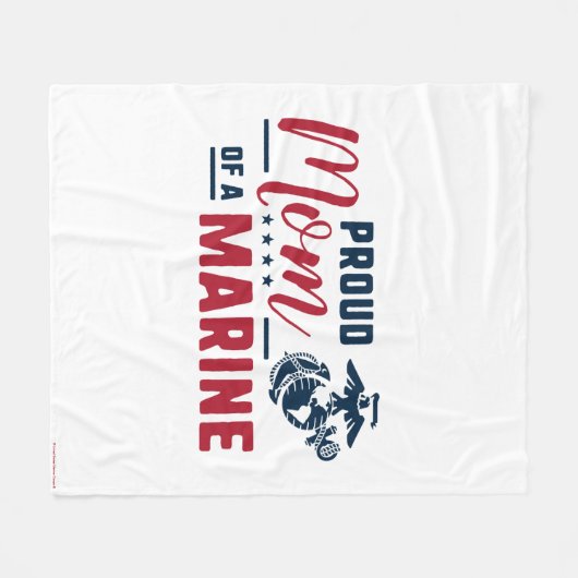 Stolze Mama eines Meeres - Farbe Fleecedecke (Vorderseite (Horizontal))