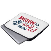 Stolze Mama eines Meeres - Farbe Laptopschutzhülle (Vorne Knopf)