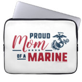 Stolze Mama eines Meeres - Farbe Laptopschutzhülle (Vorderseite)