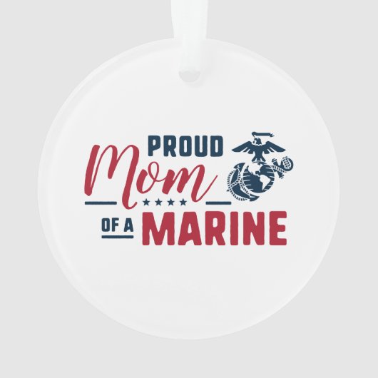 Stolze Mama eines Meeres - Farbe Ornament (Rückseite)