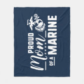 Stolze Mama eines Meeres Fleecedecke (Vorderseite)