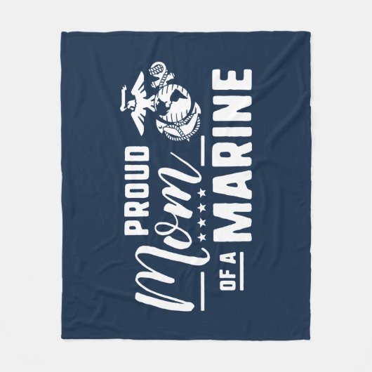 Stolze Mama eines Meeres Fleecedecke (Vorderseite)