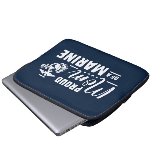 Stolze Mama eines Meeres Laptopschutzhülle (Vorne Knopf)