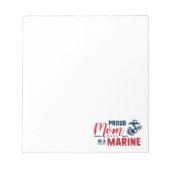 Stolze Mama eines Meeres Notizblock (Vorderseite)