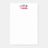 Stolze Mama eines Meeres Post-it Klebezettel (Vorderseite)