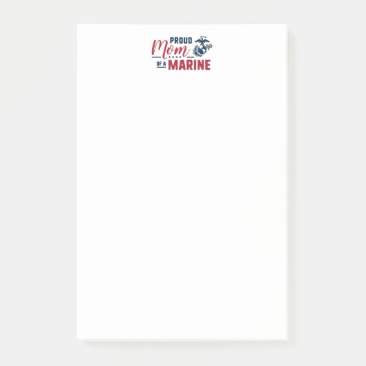 Stolze Mama eines Meeres Post-it Klebezettel (Vorderseite)