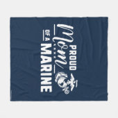 Stolze Mama eines Meeres - Weiß Fleecedecke (Vorderseite (Horizontal))