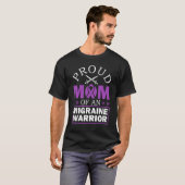Stolze Mama eines Migrane Warrior Migrane Bewussts T-Shirt (Vorne ganz)